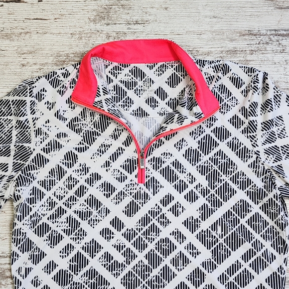 Tail White Label Performance Active Polo Top Size Small Black White - Picture 2 of 7